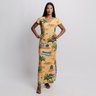 Vestido Jeri - Barcos e Tuiuiu Fundo Amarelo8