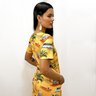 Vestido Floresta - Barcos Tuiuiu Fundo Amarelo 3