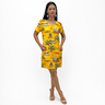 Vestido Floresta - Barcos Tuiuiu Fundo Amarelo