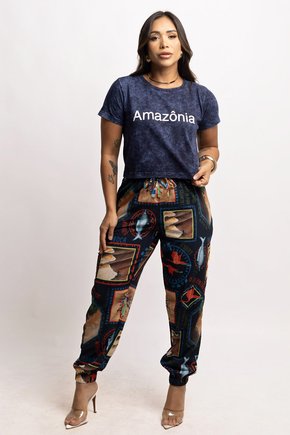 Calça Jogger - Pororoca Fundo Azul