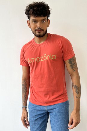 Camiseta Estonada - Amazônia Coral Color