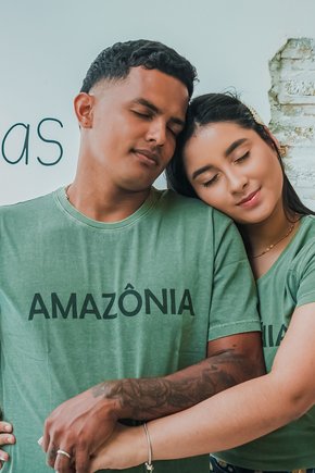 Camiseta Estonada - Amazônia Verde Musgo