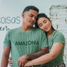 Camiseta Estonada - Amazônia Verde Musgo