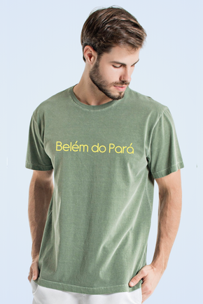 Camiseta Estonada - Belém do Pará - Verde Musgo