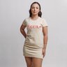 VESTIDO CURTO EGUA AREIA