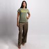 Baby look estonada Verde Musgo - Tacacá8