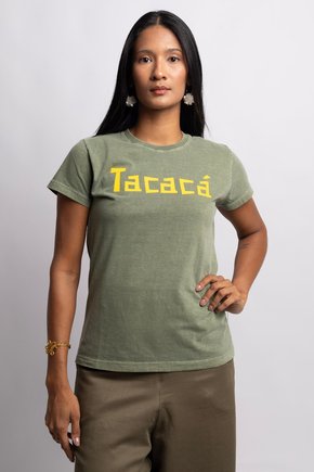 Baby look estonada Verde Musgo - Tacacá7