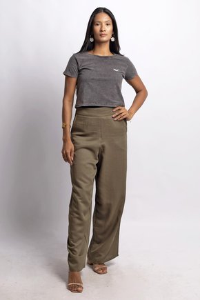 Cropped Estonado Chumbo - Pirarucu