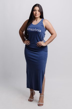 Vestido Longo Regata Marinho - Amazônia