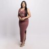 acai vestido longo terracota