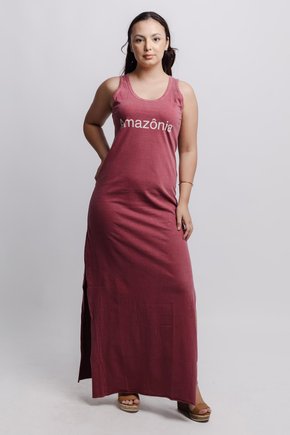 Vestido Longo Regata Terracota - Amazônia