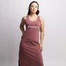 amazonia perto vestido longo terracota