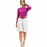 Body malha longa fucsia
