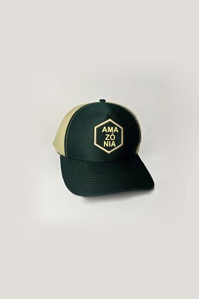 Boné Trucker Verde Hexágono - Amazônia 