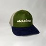 Boné Trucker Verde Aba Azul - Amazônia