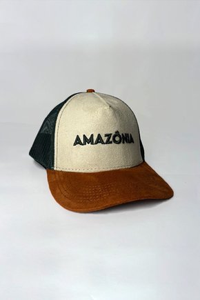 Boné Trucker Areia Aba Caramelo - Amazônia