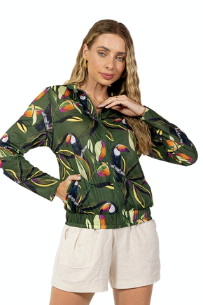 Jaqueta Bomber - Tucano Folhas verde