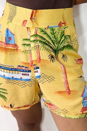 Short alfaiataria - Barcos Tuiui Amarelo1