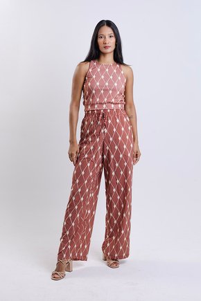 Calça Ampla - Indígena Vermelho