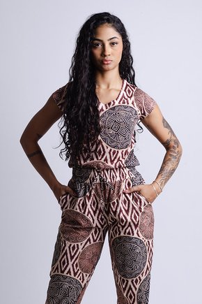 Baby Look Florata - Marajoara Pratos e Texturas