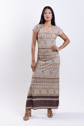 Vestido Jeri - Barrados Neutros