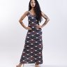 Vestido Hortência - Indígena Preto e Vermelho8