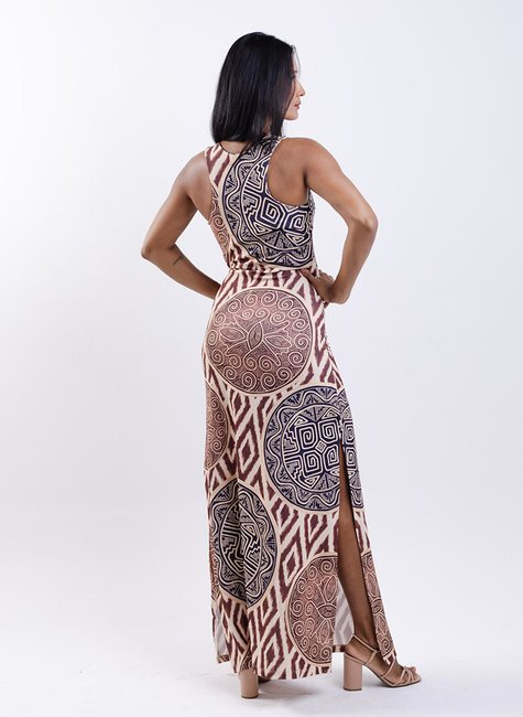 Vestido Hortência - Marajoara Pratos Texturas5