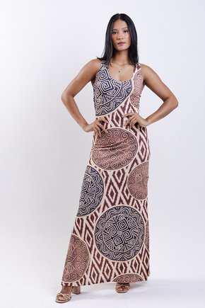 Vestido Hortência - Marajoara Pratos Texturas