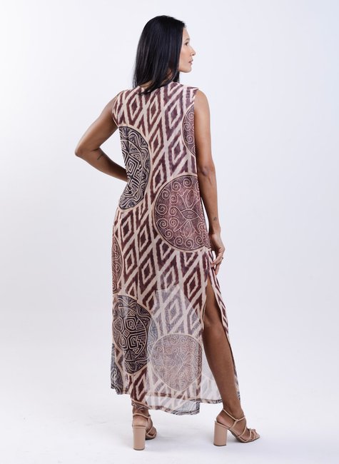Vestido tule Maré - Marajoara Pratos Texturas9