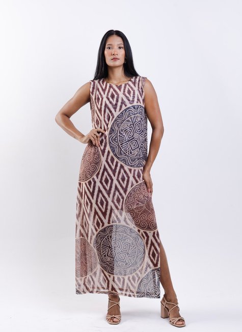 Vestido tule Maré - Marajoara Pratos Texturas9