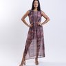 Vestido tule Maré - Marajoara Tons Terrosos3