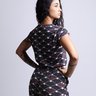 Baby Look Florata - Indígena Preto e Vermelho6
