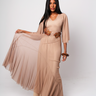 vestido longo cinto couro tilapia