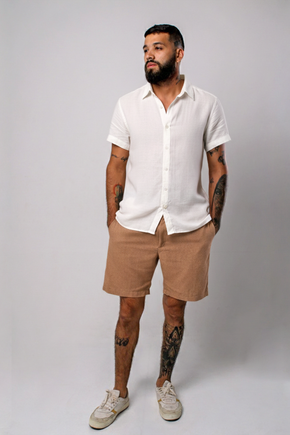 Camisa Masculina Off White Paraty