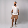 Bermuda Masculina Algodão Natural