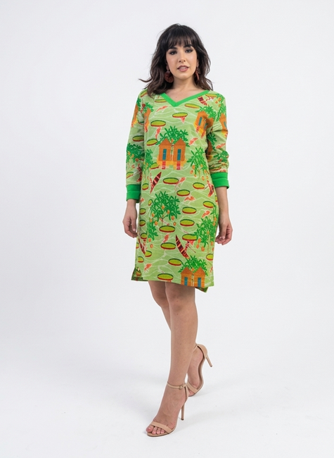 vestido ribana ribeirinho frente