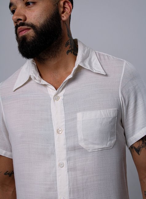 camisa masculina off white paraty detalhe 2