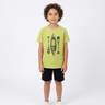 camisa infantil verde limao