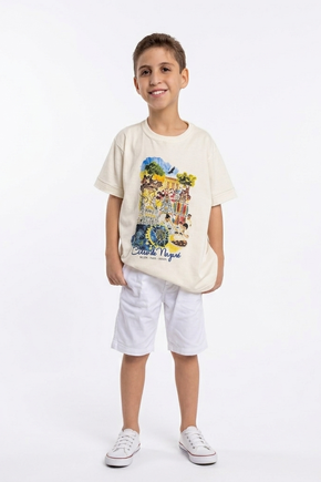 camiseta infantil cirio aquarela
