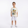 camiseta infantil cirio aquarela