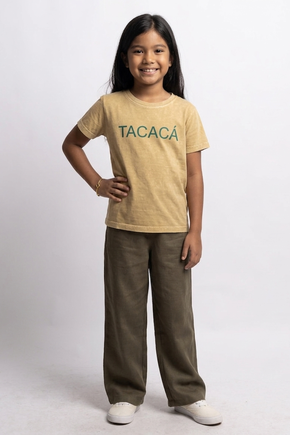 Camiseta Estonada Infantil - Caramelo - Tacacá