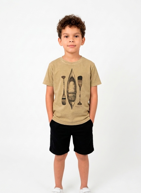 camiseta estonada infantil caramelo canoa