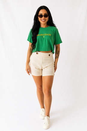 Cropped Estonado - Brasilidade Verde Bandeira