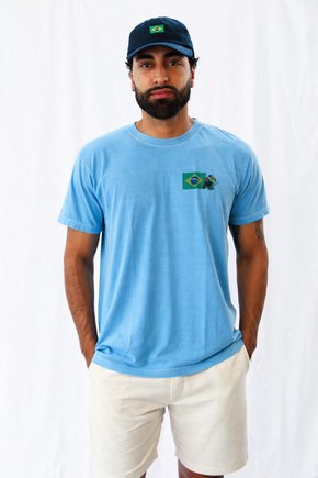 Camiseta Estonada - Brasil Tucano Frente Azul Celeste