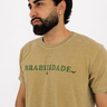 Camisa estonada caramelo brasilidade frente