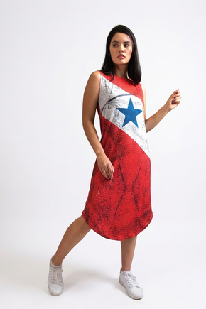 Vestido Classico Midi - Bandeira do Pará