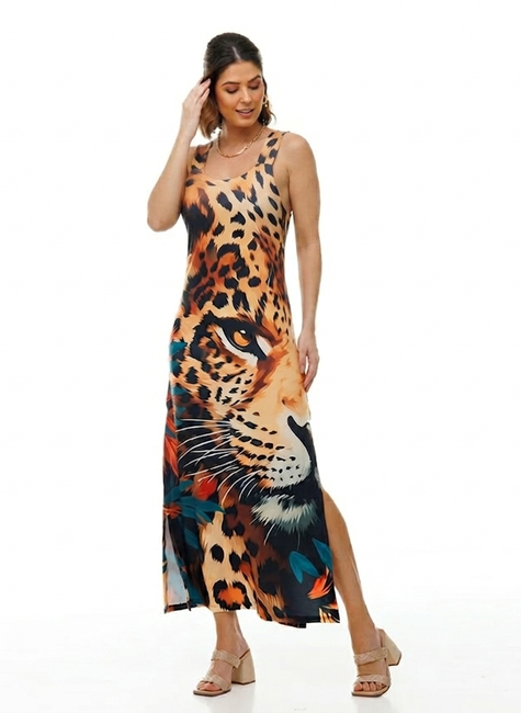vestido hortencia cara onca