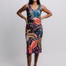 vestido canelado tucano folhas fnd preto