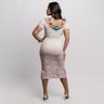 vestido midi canelado asurini costa