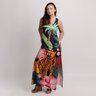 vestido hortencia onca folhas tropicais fundo escuro 6471 frente